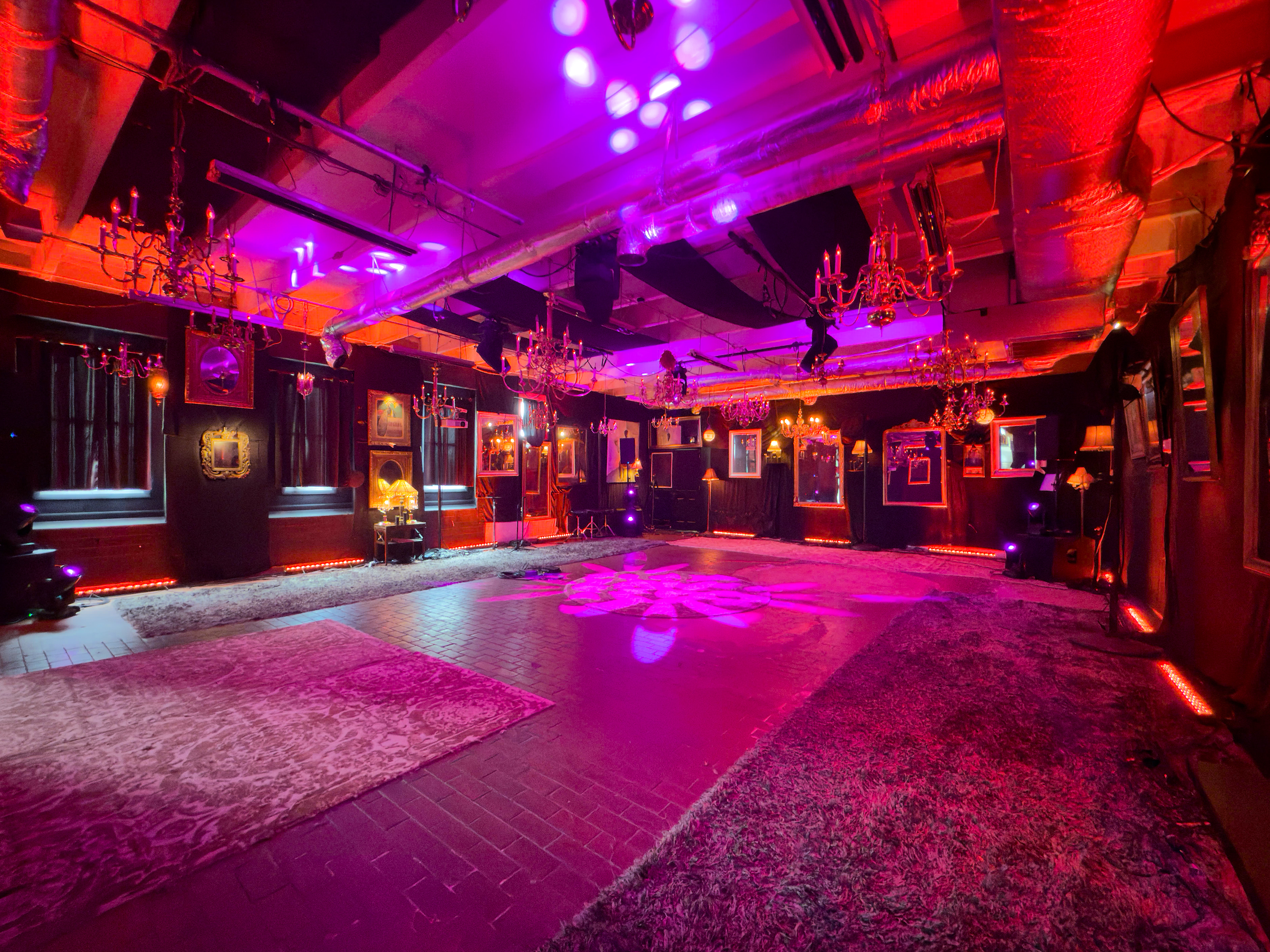 Wide view of The Armory main room